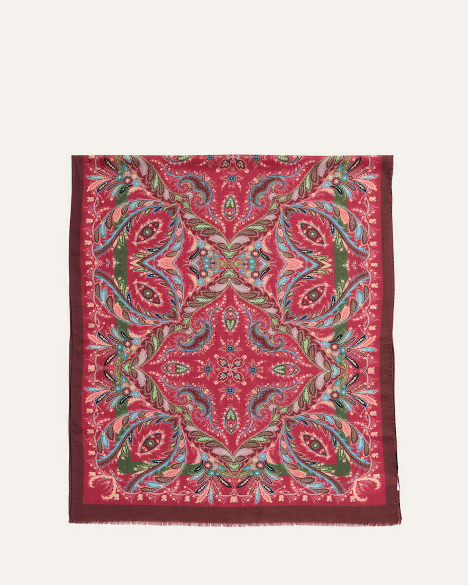 Boheme Paisley Wool Scarf